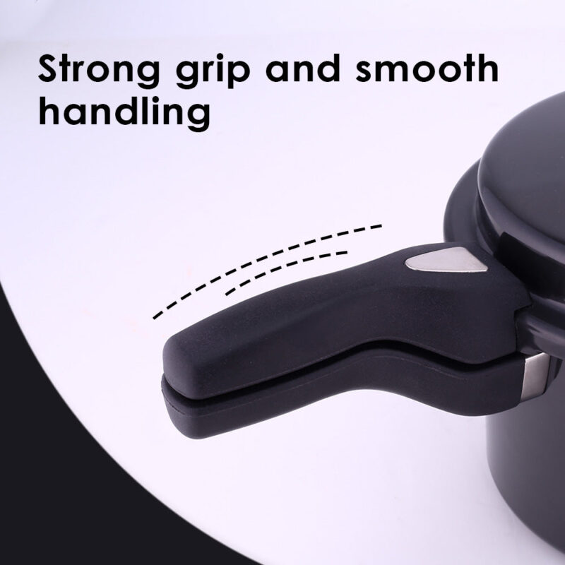 Taurus Hard Anodized 3L Outer Lid Pressure Cooker, SS Lid, Soft Touch Handles for Durability,  Induction Friendly, Black, 5 year warranty, ISI Certified - Image 5