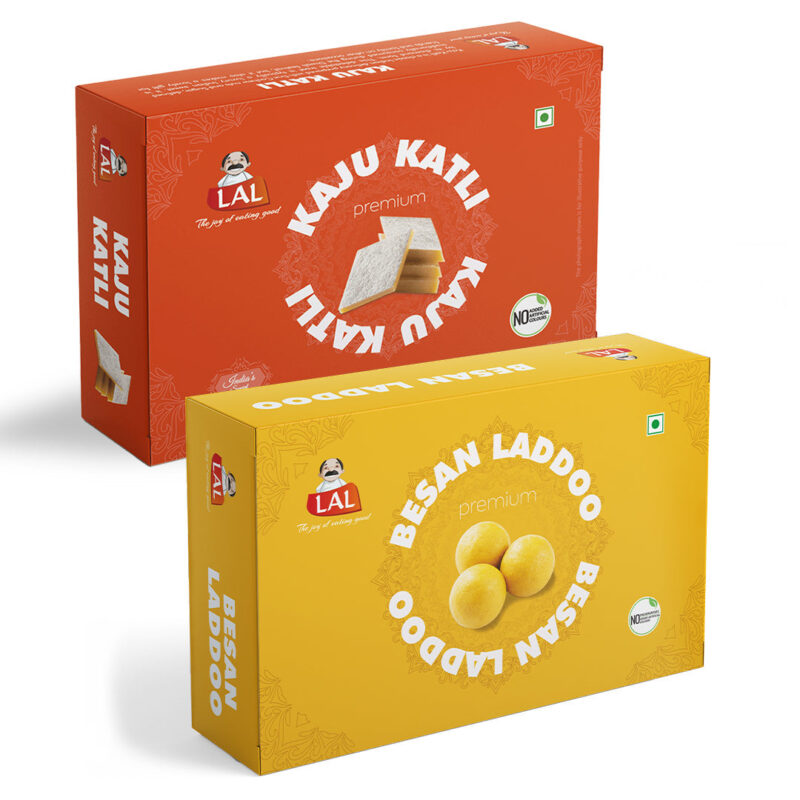 Kaju Katli Premium 400gm & Besan Laddoo Premium 400gm - Image 2