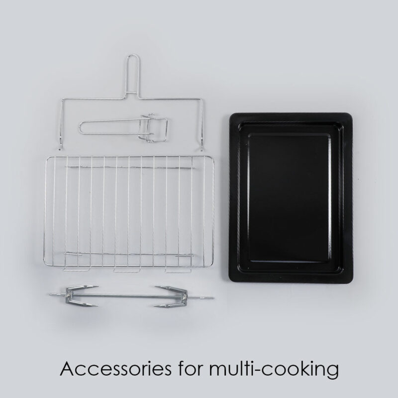 Wonderchef Renewed Oven Toaster Griller (OTG) - 28L | Black with Rotisserie | Auto-shut off | Heat-resistant Tempered Glass | Multi-stage Heat Selection - Image 6