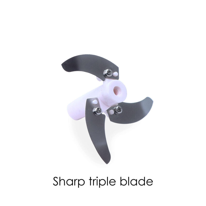 Platinum String Chopper with 3 Sharp Stainless Steel Blade 450 ml, Anti Slip Silicone, Compact, White and Red, 1 Year Warranty - Image 2