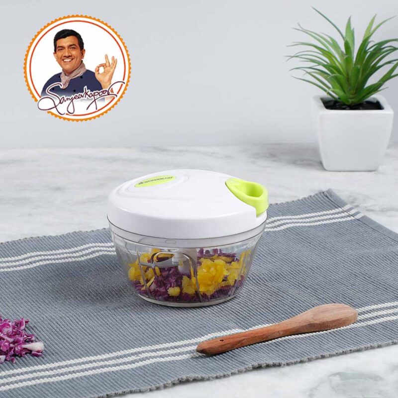 Classic String Vegetable Chopper & Whipper, Vegetable Cutter, Dip Whipper, Anti Slip, 3 Stainless Steel Blades, 450 ml - Image 9