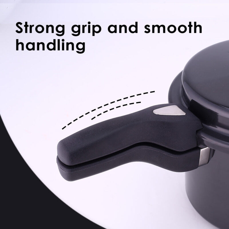 Taurus Hard Anodized 5L Outer Lid Pressure Cooker, SS Lid, Soft Touch Handles for Durability, Induction Friendly, Black, 5 year warranty, ISI Certified - Image 6