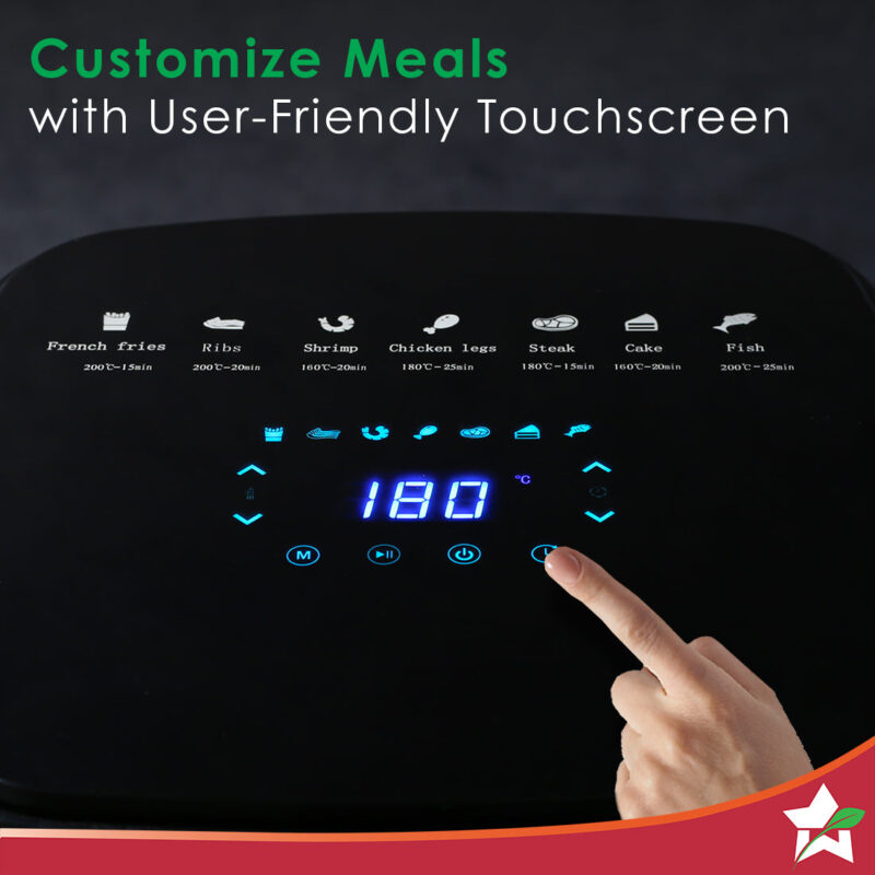 Evita Air Fryer + Nutri-cup Zip Portable Blender | Festive Gift | 5L Air Fryer Capacity to Bake, Grill, Roast, Fry with 7 Pre-set Functions | Portable Blender with Ready-to-sip Lid - Image 5