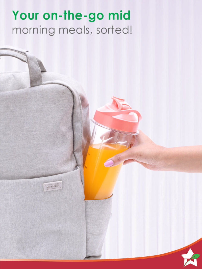 Wonderchef Renewed Magneto Blender | Smoothie & Juice Maker | World’s Safest with Magnetic Induction Tech | Variable Speed | Automatic with 60-sec auto-stop | Portable with Sipper Jar | 1-Year Warranty - Image 5