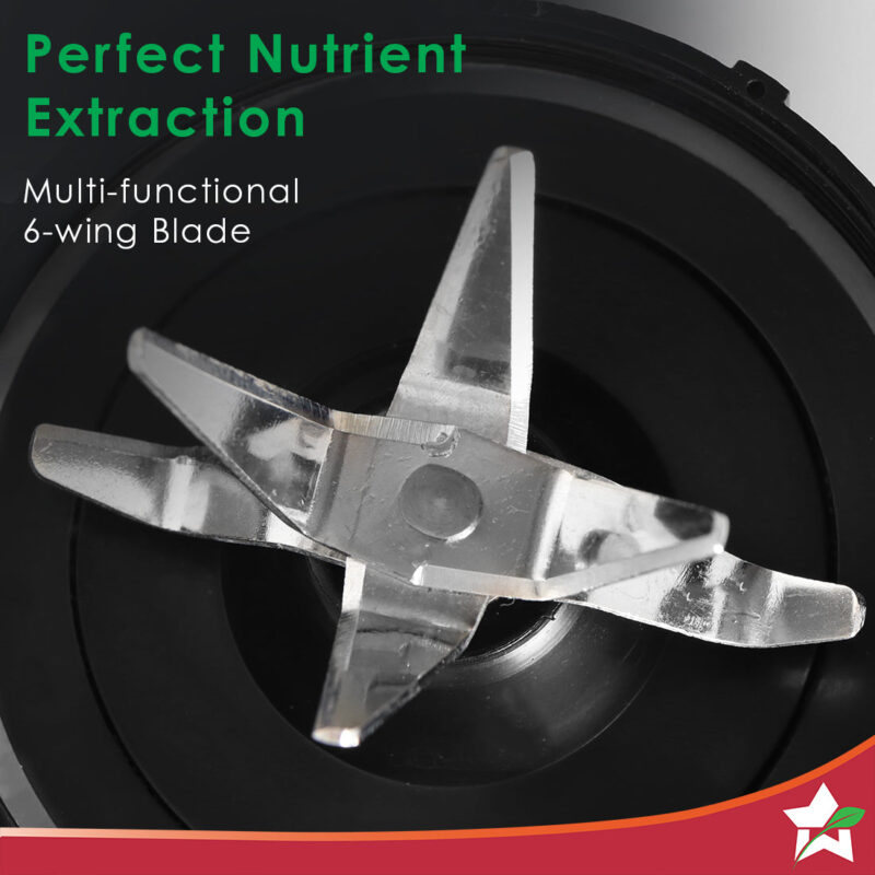 Nutri-blend Activ Mixer Grinder Blender, Smoothie Maker, 500W 22000 RPM 100% Full Copper Motor, 2 Unbreakable BPA Free Jars, SS Blades, 2 Year Warranty, Recipe book by Chef Sanjeev Kapoor, Black - Image 4