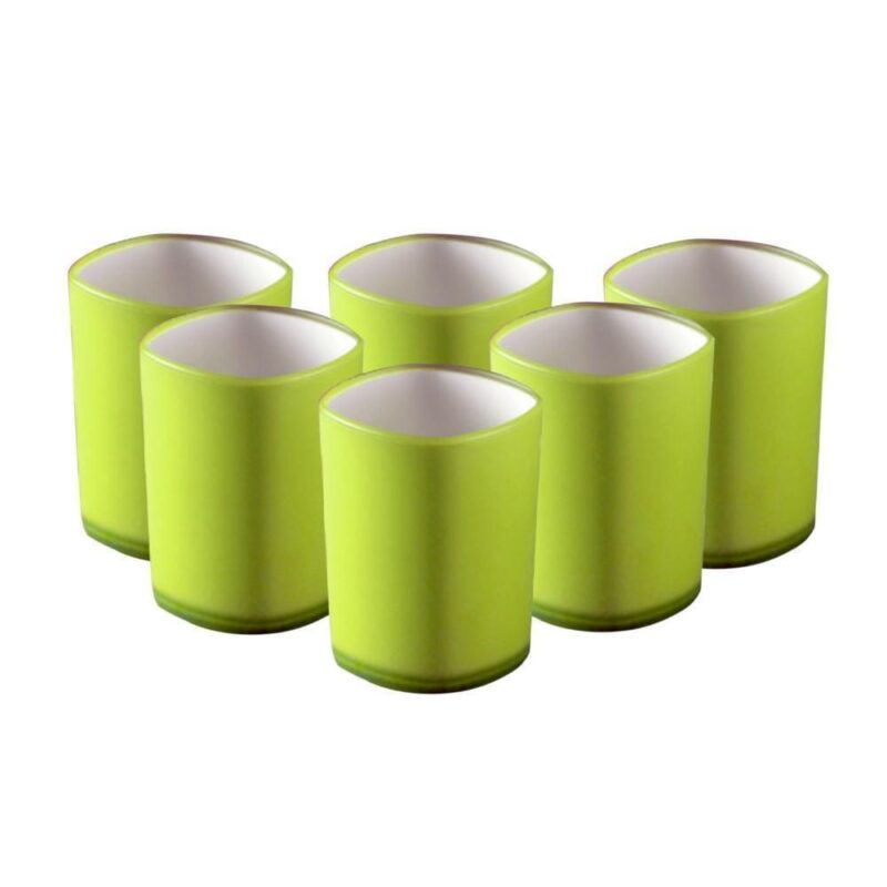 Serving Glass Set Of 6 Pcs - Green - Image 4