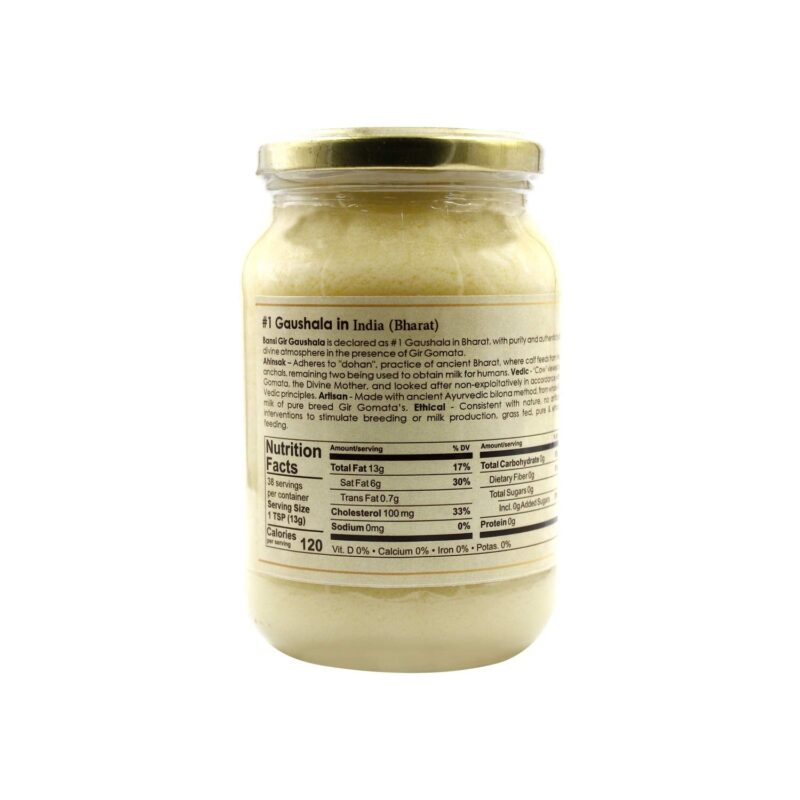 GIR Ahinsak Gau Ghee Vedic, Ethical, Desi Pure Breed Gaumata (A2), Bilona, Grass-Fed, Non-Gmo Good For Health, 500 Ml - Image 6