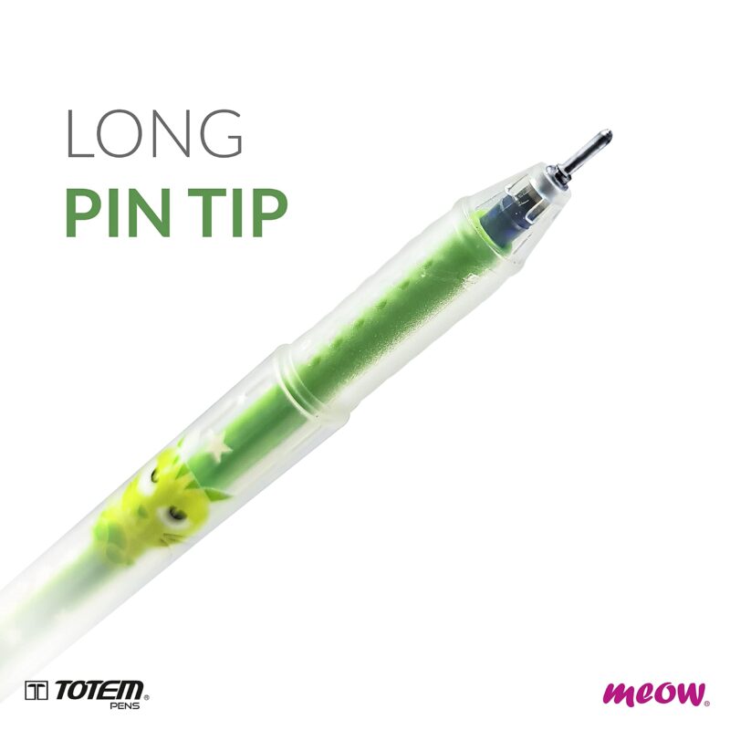 TOTEM Meow Ball Pens | 20 Blue Ink Pens | Theme of Cats Lovers | 0.7 mm Tip | Cute & Stylish Body | Ideal for School,Office & Business | Pens for Writing | Stationery Items | Stick - Image 2