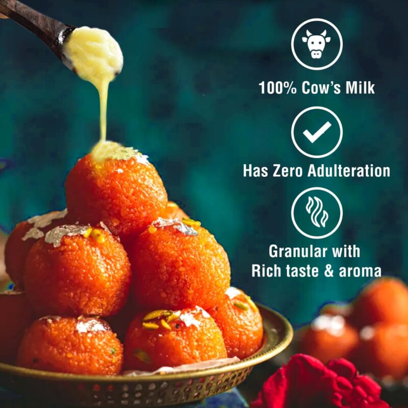 Gits Cow Ghee 500 ml Jar | Pack of 1 | Aroma in every drop |Pure Veg, Pure Cow Ghee, Desi Ghee, No preservatives | Rich Taste & Aroma | Good source of Vitamin A, Delicious, Healthy & Nutritious | Good for Digestion, Heart, Skin and Hair | Homemade taste - Image 5