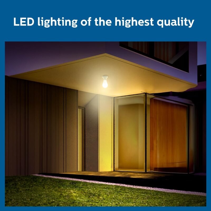 PHILIPS 9W B22 LED Warm White/Yellow Bulb, Pack of 2 - Image 4
