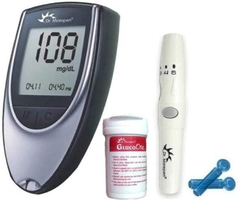 Dr. Morepen GlucoOne Blood Glucose Monitor Model BG-03 with 50 Strips - Image 3