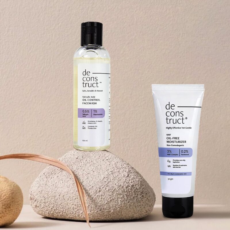 Deconstruct Daily Oil Free Cleanse & Hydrate Duo - Oil Control Face Wash + Oil- Free Moisturiser | Oil-free and Hydrated skin | Oily Acne Prone Skin - Image 2