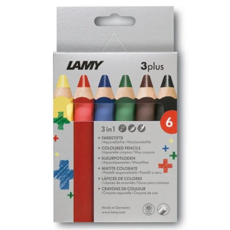 Lamy 3 Plus Coloured Pencils - Pack of 6 Shades