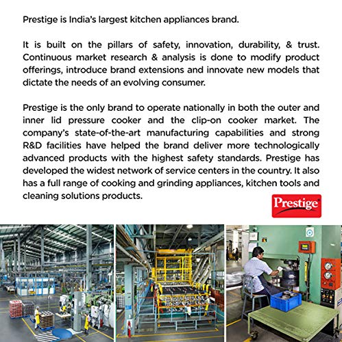 Prestige Hard Anodised Multi Kadhai | 28 cm | Black | Induction Base | Multi-Purpose Accesories - Idli Stand, Dhokla Stand and Steamer | Round Bottom | Durable Handles - Image 2