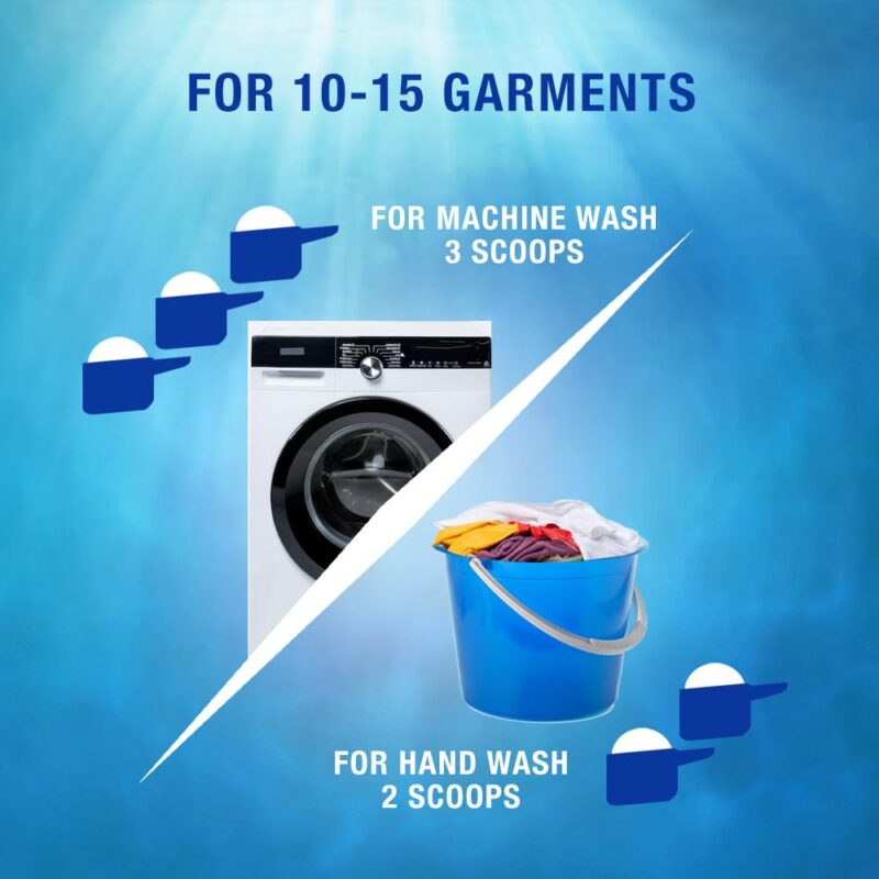 Surf Excel Easy Wash Detergent Powder7 kg | Superfine Washing Powder | Dissolves Easily & Removes Tough Stains | Suitable for all Washing Machines - Image 2