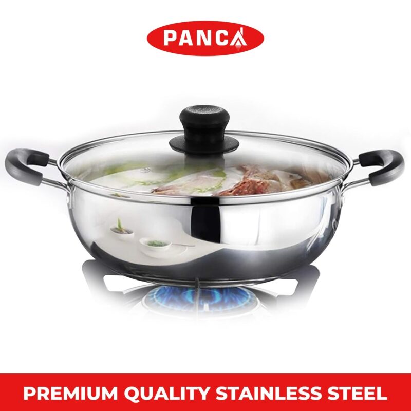 PANCA Stainless Steel Idli Maker 2 Plates With Glass Lid, Makes 10 Idli, Premium Idli Cooker,Multipurpose Kadai For Cooking And Serving,Premium Idli Pot With Glass Lid (10 IDLI) - Image 6