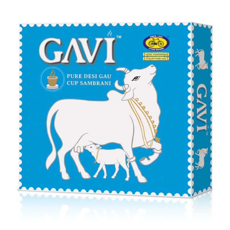 Cycle Pure Gavi Cow Dung Sambrani Dhoop Cups for Pooja (36 pcs) | Havan Cups for Pooja, Home & Festivals | Guggal/Loban Dhoop Original | Cow Dung Dhoop | Pack of 3 (12 Cups/pack + 1 burner plate/pack) - Image 4