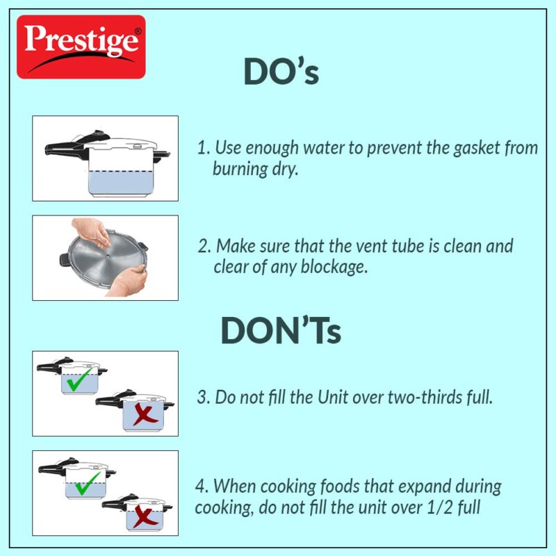 Prestige Popular Stainless Steel Outer Lid Pressure Cooker, 3 Litres, Silver - Image 2