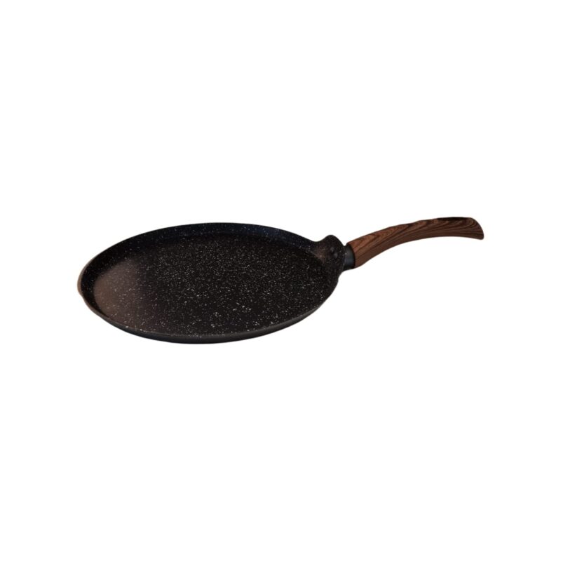 Westinghouse Grey Marble Series Forged Aluminum Cookware Set (3 Pieces) - 1 Frying Pan 26 cm + 1 Frying Pan 20 cm + 1 Crepe 28 cm | with Wooden Handle WCCS003203AMBB - Image 5
