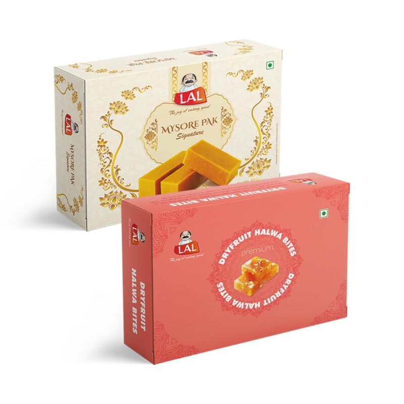 Mysore Pak 400gm & Dryfruits Halwabites 400gm - Image 2