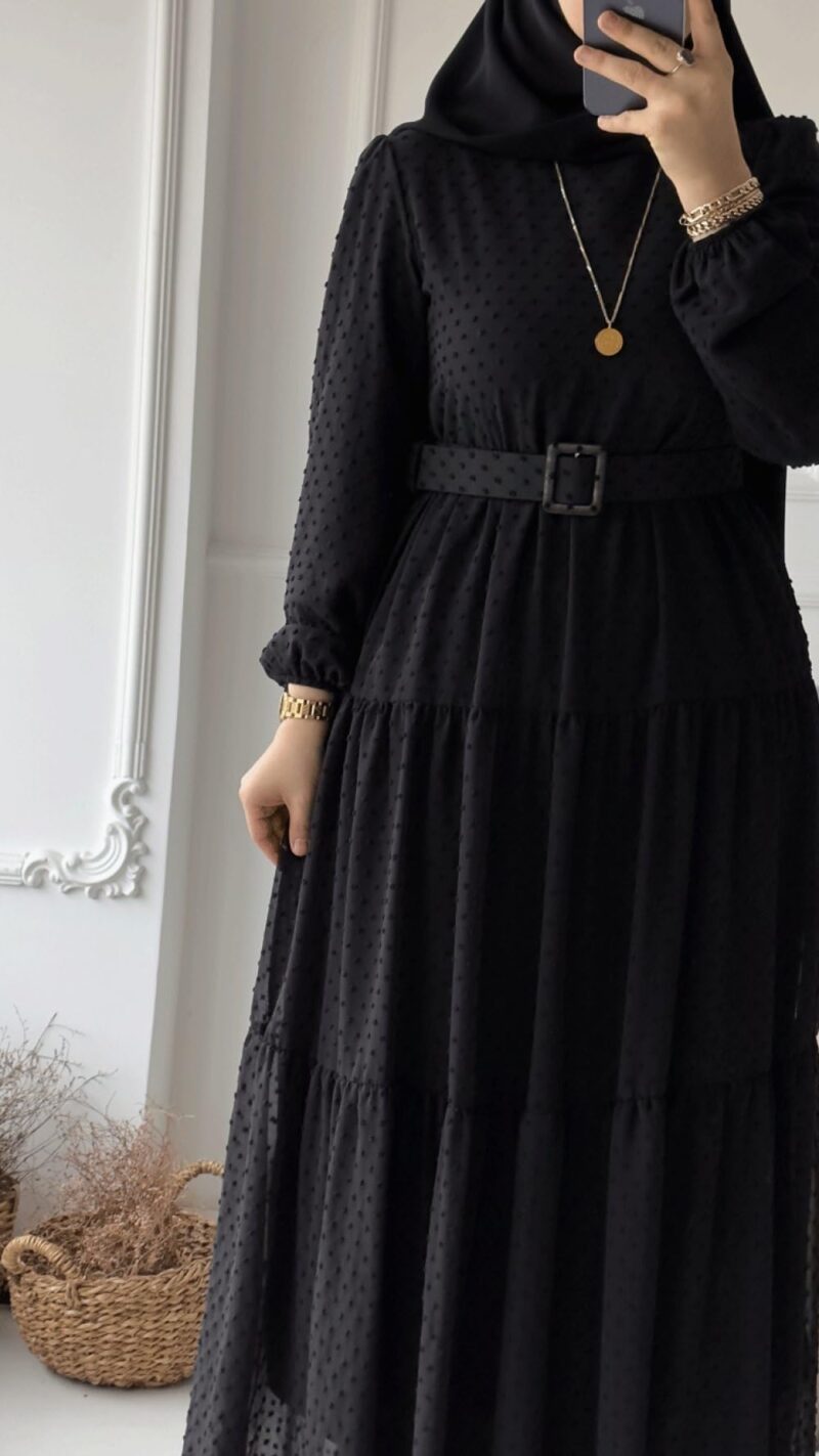 BHAVYATA Full Length Abaya Dress for Women for Girl's and Women Abaya Casual Wear (2XL, Black) - Image 5