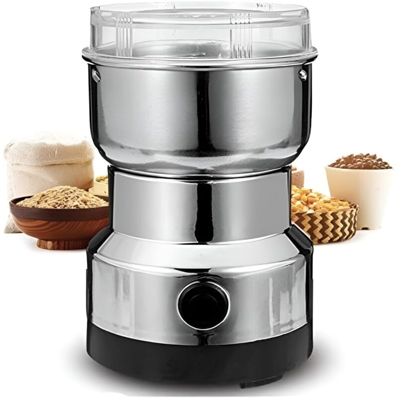 Etekcity Grinder Machine for Kitchen Mixer Grinder Multi Functional Coffee Herbs Spices Nuts Grain Seasonings Spices Mill Powder Machine Stainless Steel Mixie for Kitchen - Image 5