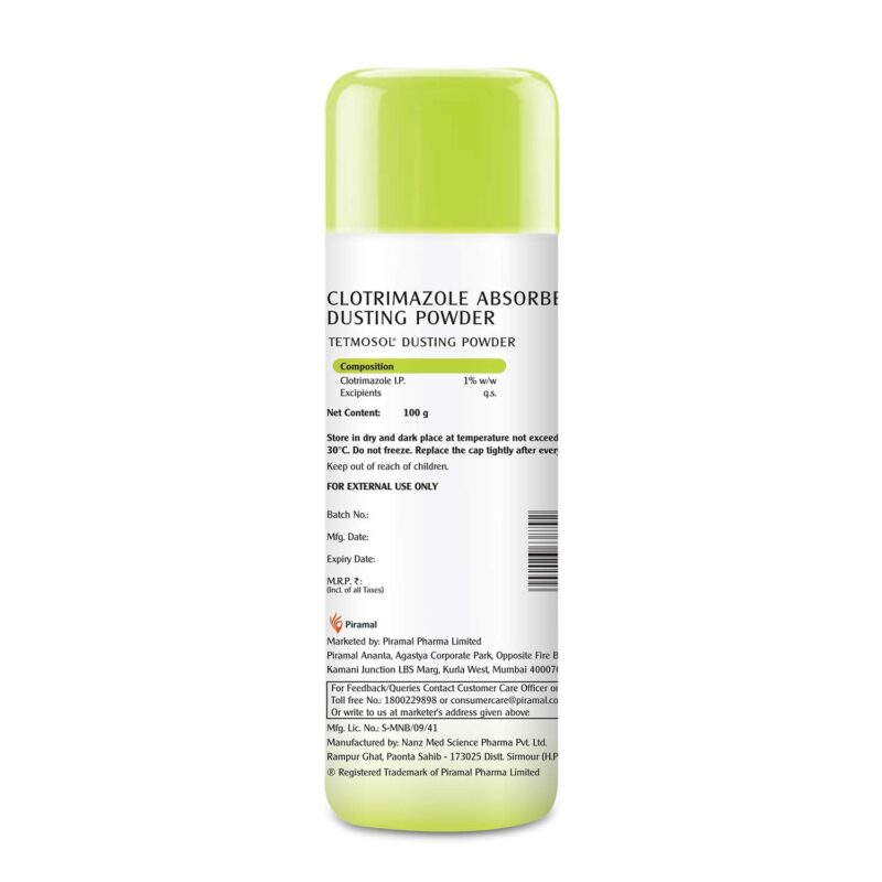 Tetmosol Anti-fungal Dusting Powder - for daily use - fights skin infections, prickly heat, itching - Pack of 2 (2x100gms) - Image 6