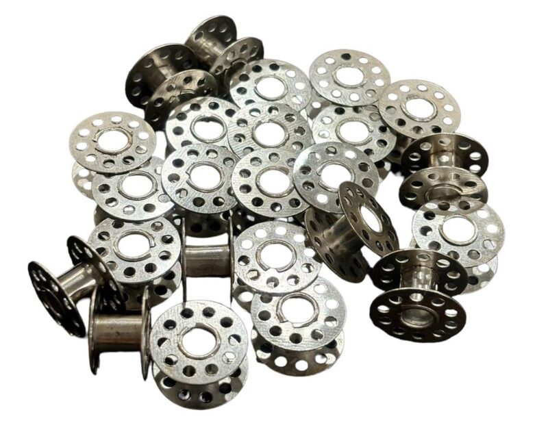 Zenith Metal Bobbins and Bobbin case Outer Compatible with All Domestic SV Sewing Machines houshold Half Shuttle Steel Finish - Image 9