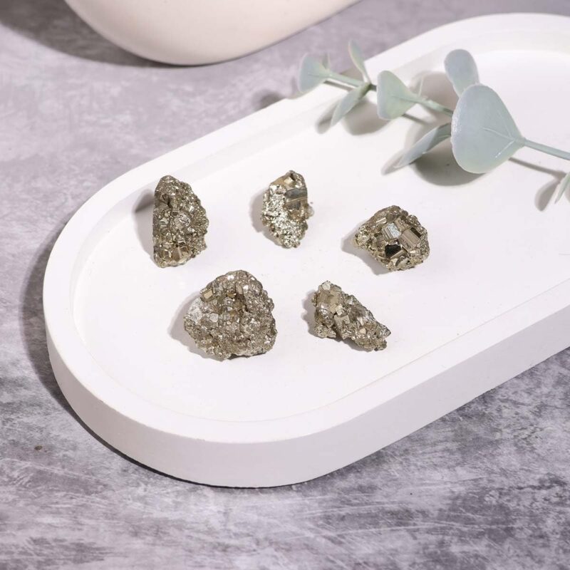 Shubhanjali Peru Pyrite Cluster Stone 5-10 Gm Golden Pyrite Stone Original Clusters Gemstone for Wealth Attracts Money Magnet Reiki Healing Special Unique Gifts for Men Father - Image 6