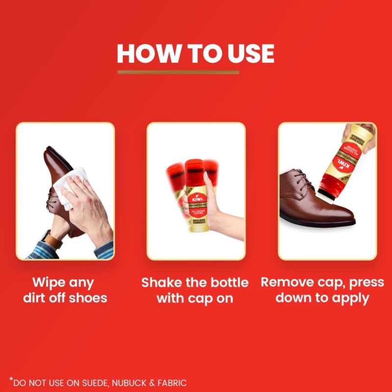 4x KIWI Instant Liquid Glossy Finish Shoe Polish (75 Ml, Neutral) each - Pack of 4 - Image 3