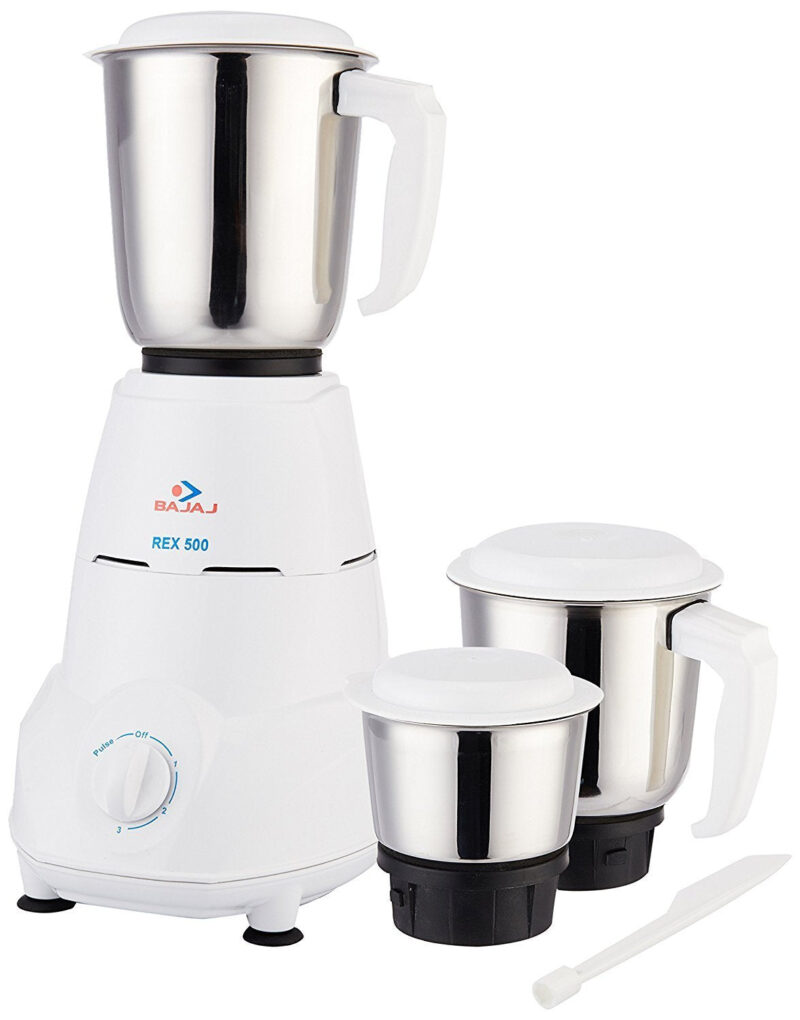 Bajaj Majesty DX 1000W Mixer Grinder and Dry Iron - White - Image 7