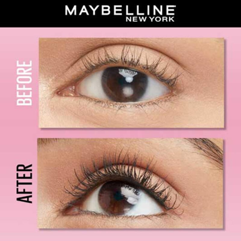 Maybelline New York Mascara, Curls Lashes, Highly Pigmented Colour, Long-lasting, Waterproof, Hypercurl , Black, 9.2ml - Image 6