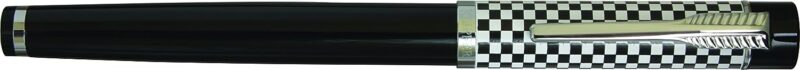 Klipper BW01 R Checkered Black Roller Pen