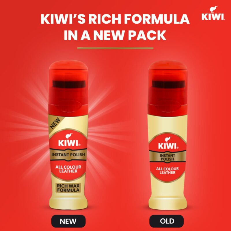 4x KIWI Instant Liquid Glossy Finish Shoe Polish (75 Ml, Neutral) each - Pack of 4 - Image 7