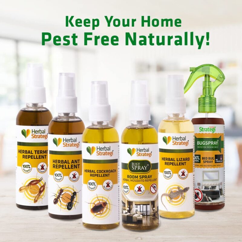 Herbal Strategi Mosquito Repellent Room Spray Refill - 500ml | Effective Against Mosquitoes Causing Dengue Zika Chikungunya | 100% Herbal and Chemical Free | Baby and Pet Safe | Ayush Certified - Image 3