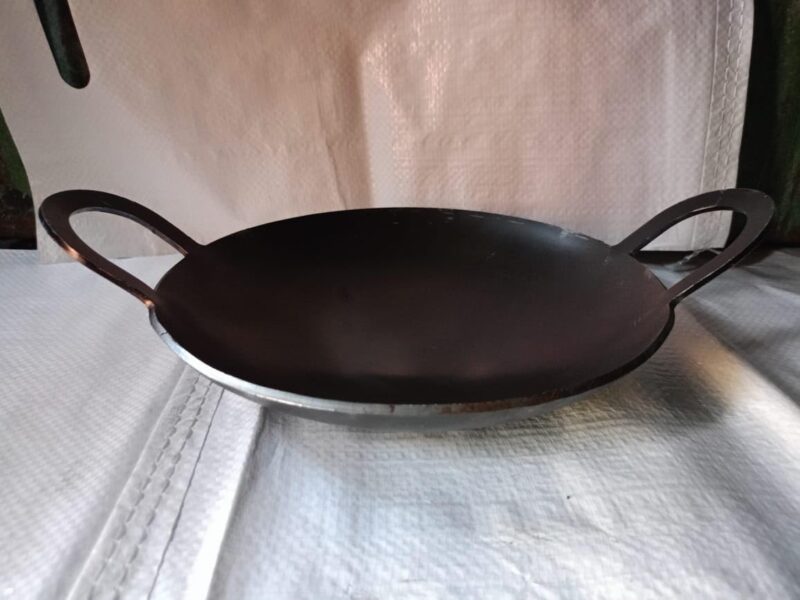 simsnura Iron AppaChatti|Appam pan|Appam Patra|Kallu| Appam Maker| Appam Patra| Appam Pot Maker| Granite Kadai Black| (9 inch Dia) - Image 4