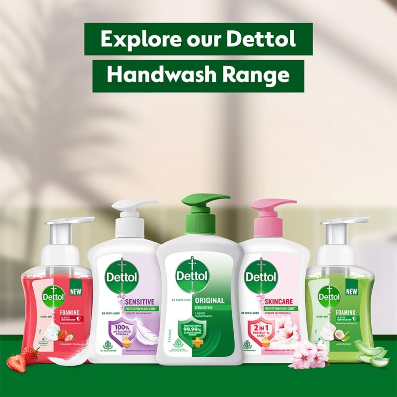 Dettol Original Handwash Liquid Soap Refill, 175ml | Germ Defence Formula | 10x Better Germ Protection - Image 3