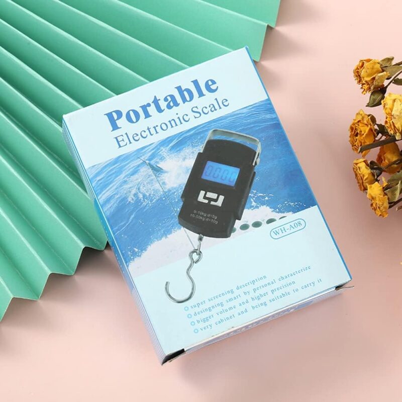 Waico Portable Electronic Weighing Scale | Digital Led Screen with Metal Hook | Weight Machine for Travel Luggage, Baggage 50 kg Weighing - Image 4
