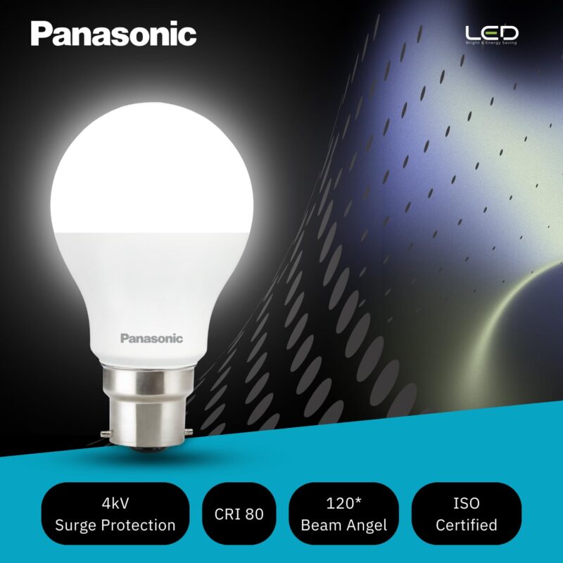 Panasonic 9 Watt LED Bulb, B22 Base 9W Bulb Light For Home, 25000+ BH with 1 Year Warranty, 6500K Cool Day Bulb (Pack of 10) - Image 5