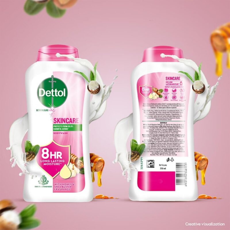 Dettol Body Wash and Shower Gel for Women and Men, (Cool, Refresh, Nourish), Pack of 3-250ml each - Image 7
