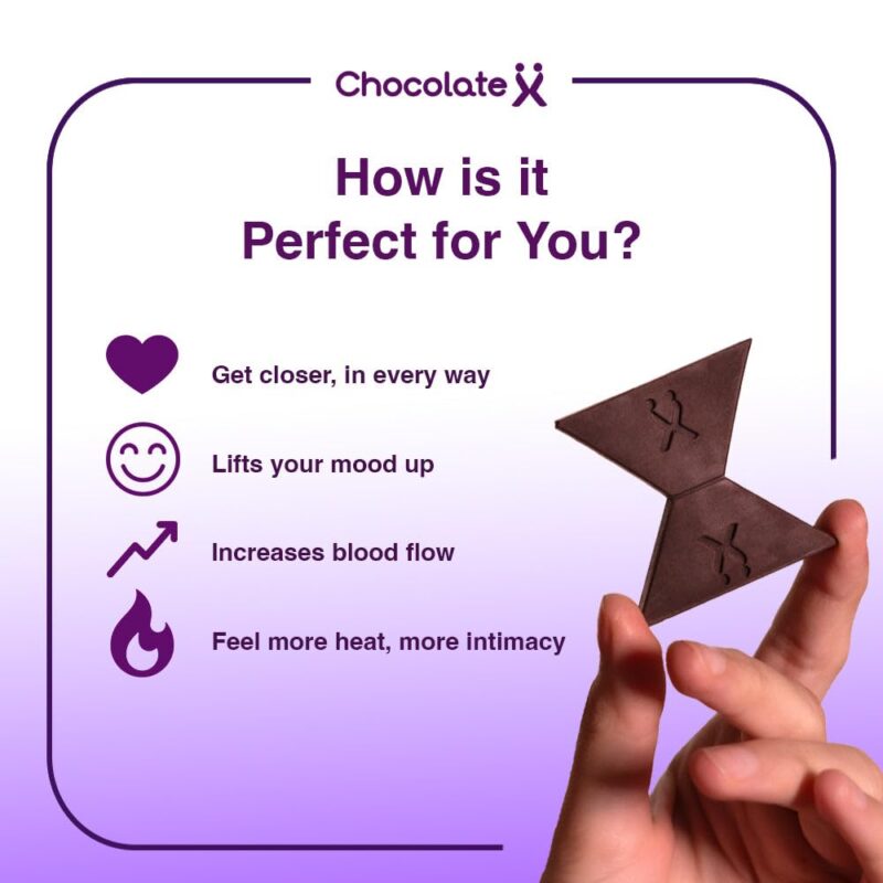 ChocolateX Box | Ideal Chocolate Gift Box for Men & Women | Mood Uplifting Chocolate for Couples and Singles, Vegetarian & Gluten Free - Image 3