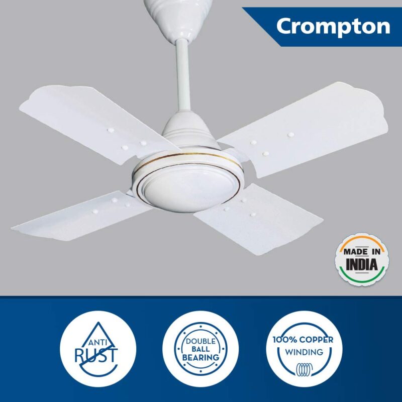 Crompton Aluminium Cool Breeze 600 mm (24 Inch) Anti Rust Small Ceiling Fan (Opal White), 4 stars - Image 3