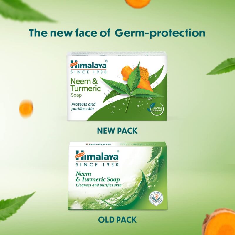 Himalaya Herbals Neem and Turmeric Soap, 125gm (Pack of 4) with Value Pack Save Rs.20 - Image 2