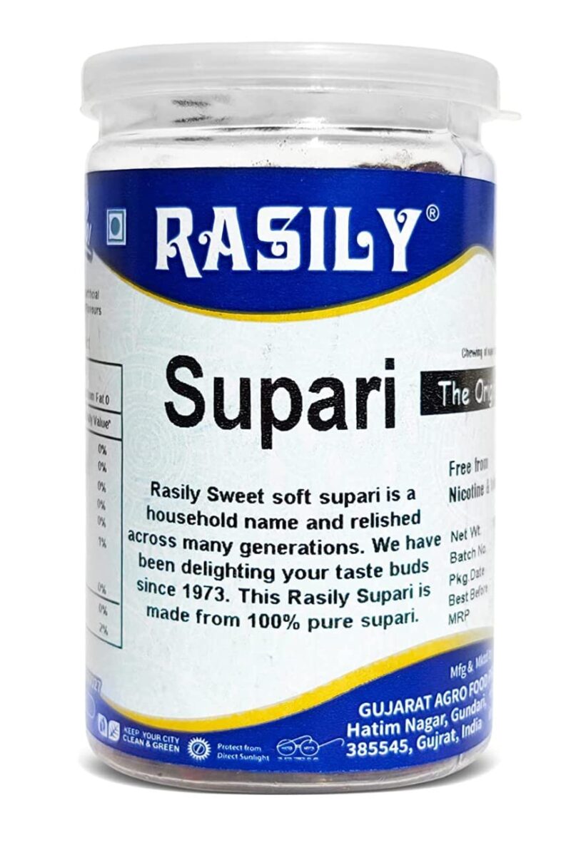 Rasily Sweet Soft Supari | Soft and Sweet | Mukhwas Mouth Freshener Natural Ingredients- Betel Nut, Flavourings, Sugar And Authentic Flavor Mouth Freshener, Digestive and Hygienically Packed After-Meal Snack. Sweet Betel Nut( ,100 Grams Pack of 1) - Image 3