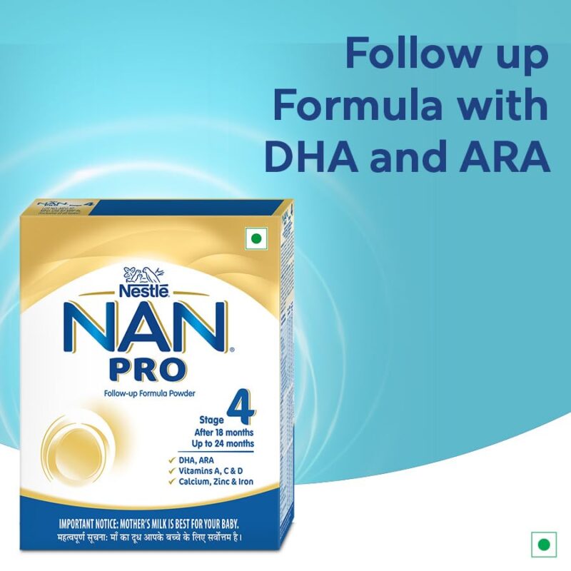 NAN Pro Stage 4 Follow-Up Formula Milk Powder For Babies (After 18 Months), With Dha-Ara, 400G Bag-In-Box Pack, Infant - Image 8