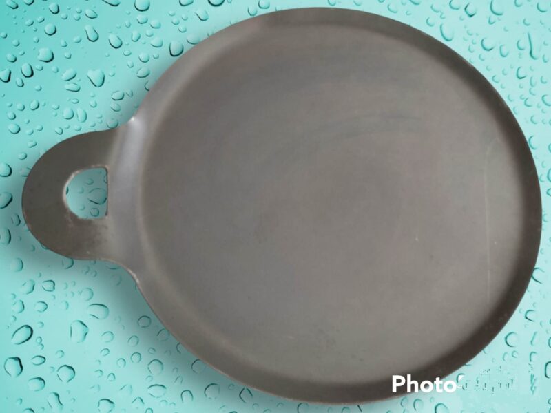 Madurai ARTISANS Club - Flat Design - Ethnic Handmade - Pure Iron | no Non-Stick Coated TAWA for DOSA, ROTI - 10.5 INCH (Black) - Image 3