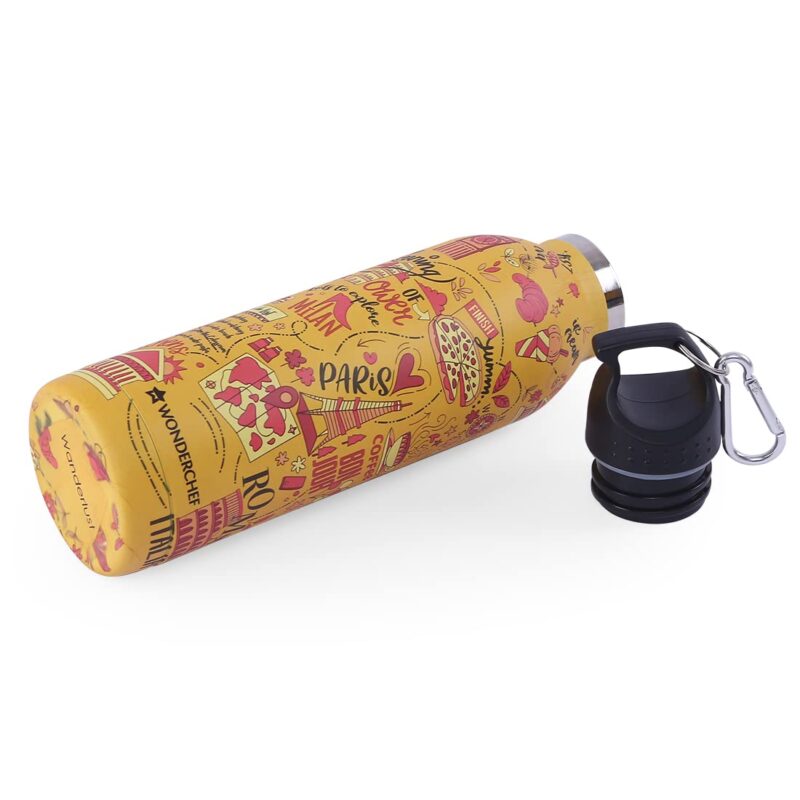 Wanderlust, 600ml, Double Wall Stainless Steel, Vacuum Insulated, Hot And Cold Flask, Your story - Image 6