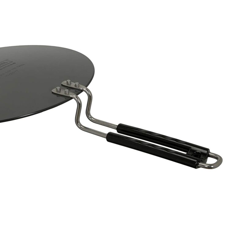 Vinod Black Pearl Hard Anodised Tawa - 22 cm | 4.25mm Thickness | Metal Spoon Friendly | Riveted Sturdy Handle | Long Lasting Roti, Paratha Tawa | 2 Year Warranty | Toxin Free - Image 2