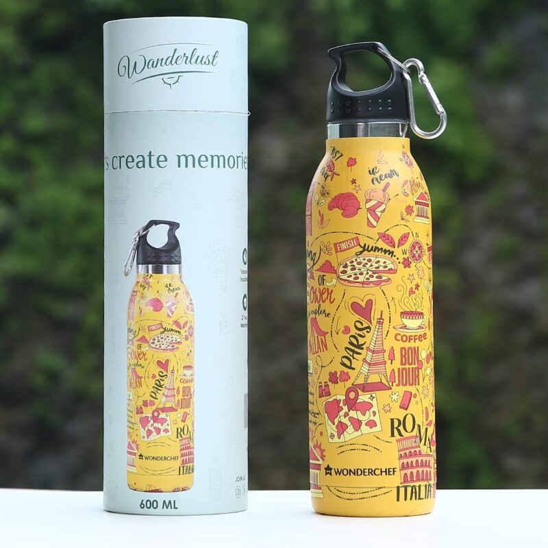 Wanderlust, 600ml, Double Wall Stainless Steel, Vacuum Insulated, Hot And Cold Flask, Your story - Image 8