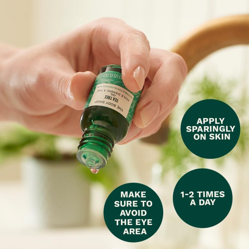 The Body Shop Vegan Tea Tree Oil, 10 ML - For Oily, Blemished Skin| Purifying| Vegan - Image 4